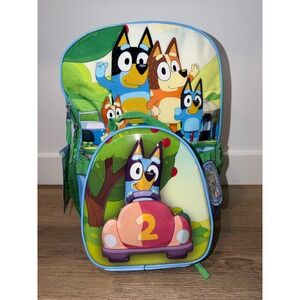 Kids bluey backpack with lunch bag